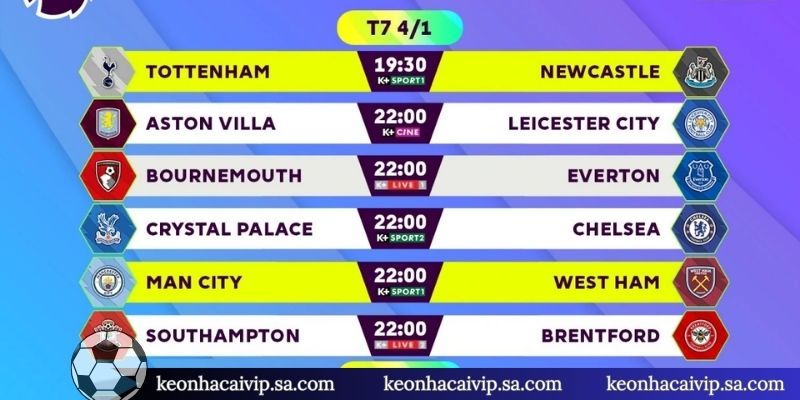 Tối ưu vận may từ lịch thi đấu trong bóng đá